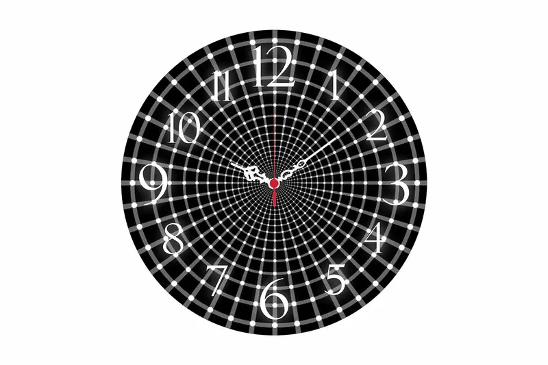 Dekorativ MDF Vægur 40 cm, Flerfarvet