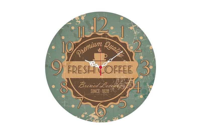 Dekorativ MDF Vægur 40 cm, Flerfarvet