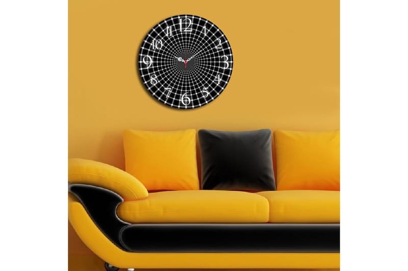 Dekorativ MDF Vægur 40 cm - Flerfarvet - Boligtilbehør - Vægdekoration - Vægure & Ure