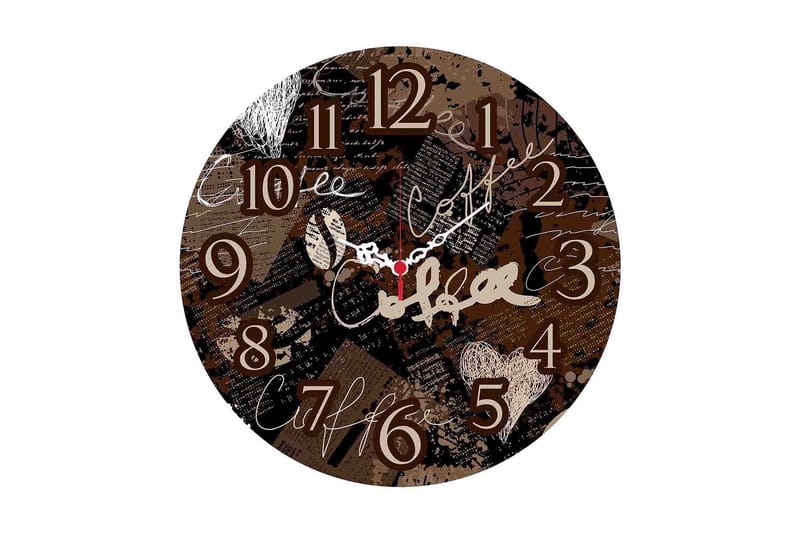 Dekorativ MDF Vægur 40 cm, Flerfarvet