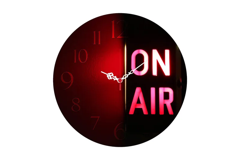 Dekorativ MDF Vægur 40 cm, Flerfarvet