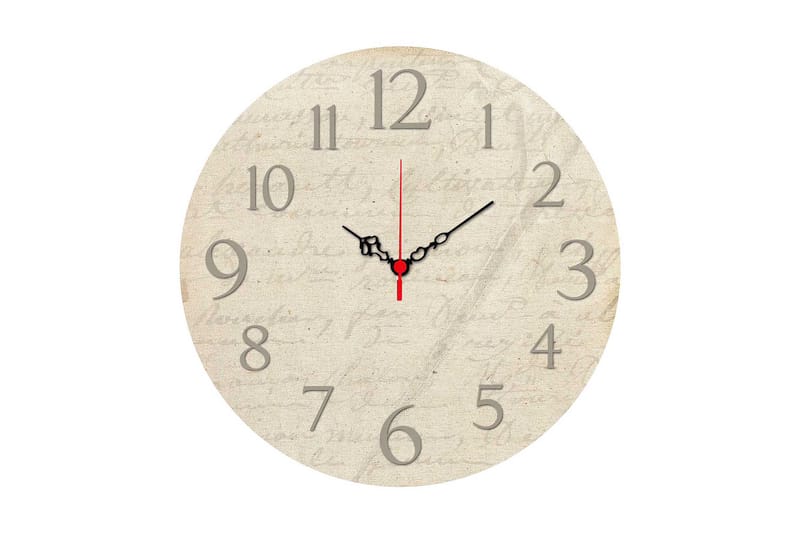 Dekorativ MDF Vægur 40 cm, Flerfarvet