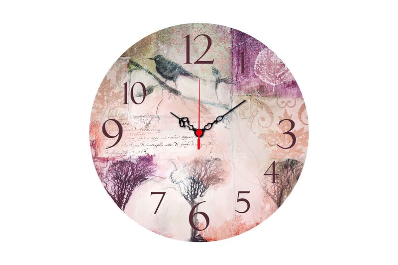 Dekorativ MDF Vægur 40 cm, Flerfarvet