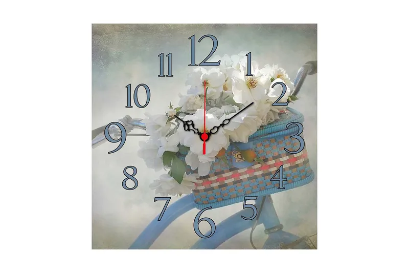 Dekorativ MDF Vægur 40x40 cm, Flerfarvet