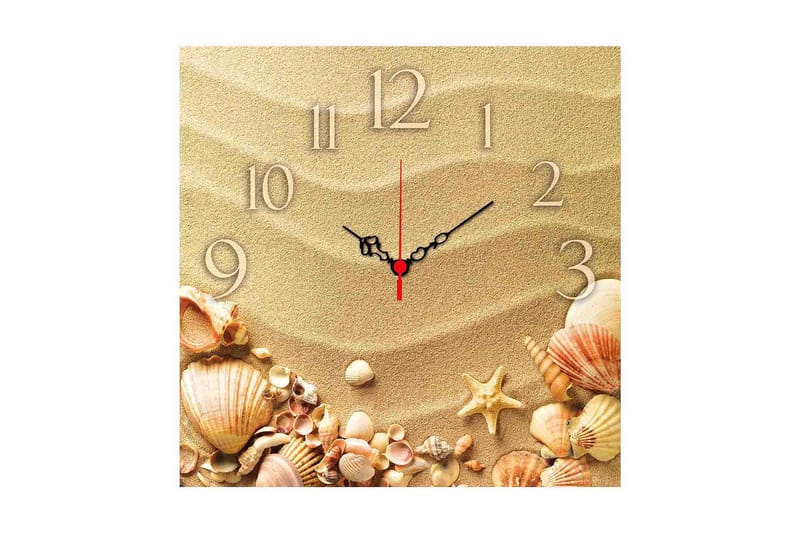 Dekorativ MDF Vægur 40x40 cm, Flerfarvet