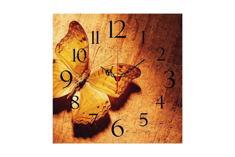 Dekorativ MDF Vægur 40x40 cm, Flerfarvet