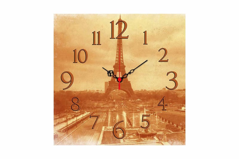 Dekorativ MDF Vægur 40x40 cm, Flerfarvet