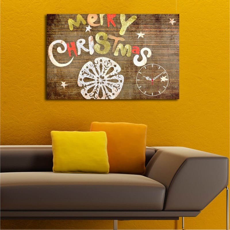 Dekorativ Vægur 45x70 cm - Flerfarvet - Boligtilbehør - Vægdekoration - Vægure & Ure