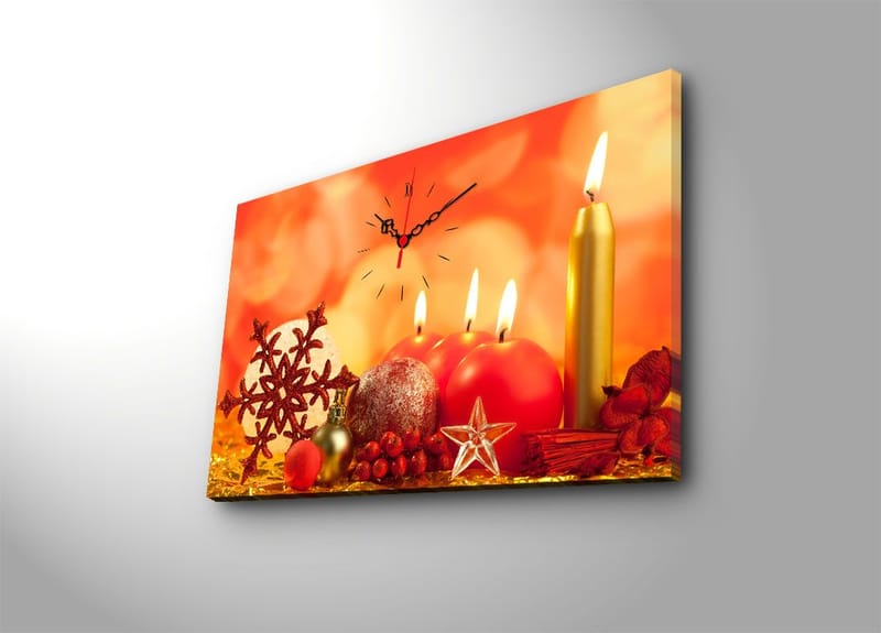 Dekorativ Vægur 45x70 cm - Flerfarvet - Boligtilbehør - Vægdekoration - Vægure & Ure