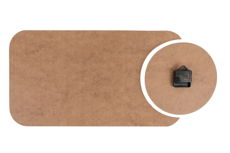 Dekorativt MDF-Ur 2 Dele - Flerfarvet - Boligtilbehør - Vægdekoration - Vægure & Ure