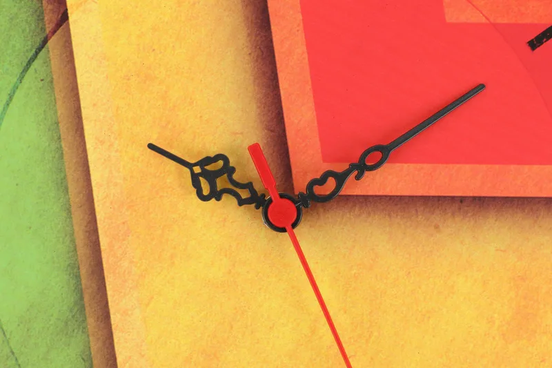 Dekorativt MDF-Ur - Flerfarvet - Boligtilbehør - Vægdekoration - Vægure & Ure