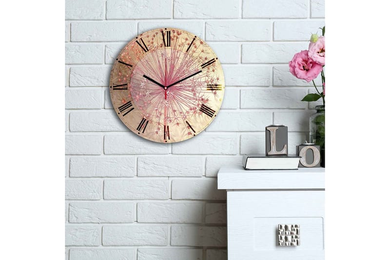 Dekorativt MDF-Ur - Flerfarvet - Boligtilbehør - Vægdekoration - Vægure & Ure