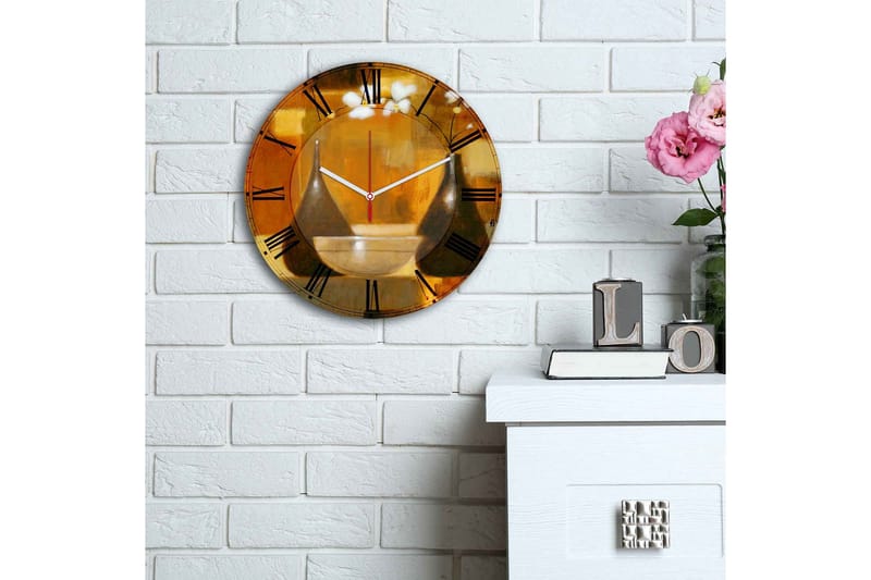 Dekorativt MDF-Ur - Flerfarvet - Boligtilbehør - Vægdekoration - Vægure & Ure