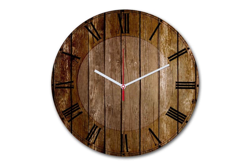 Dekorativt MDF-Ur, Flerfarvet