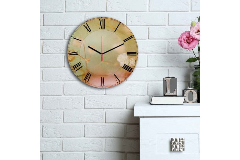 Dekorativt MDF-Ur - Flerfarvet - Boligtilbehør - Vægdekoration - Vægure & Ure