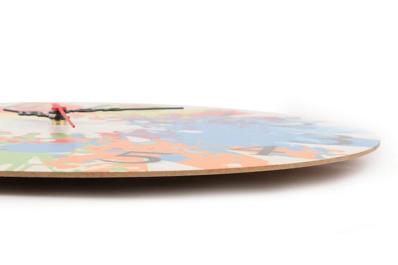 Dekorativt MDF-Ur - Flerfarvet - Boligtilbehør - Vægdekoration - Vægure & Ure