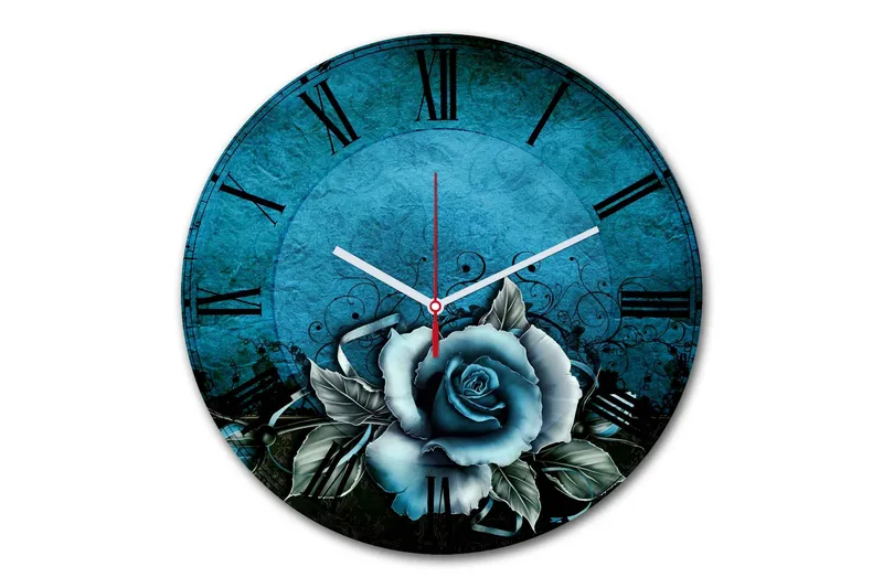 Dekorativt MDF-Ur, Flerfarvet