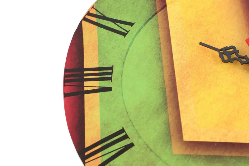Dekorativt MDF-Ur - Flerfarvet - Boligtilbehør - Vægdekoration - Vægure & Ure