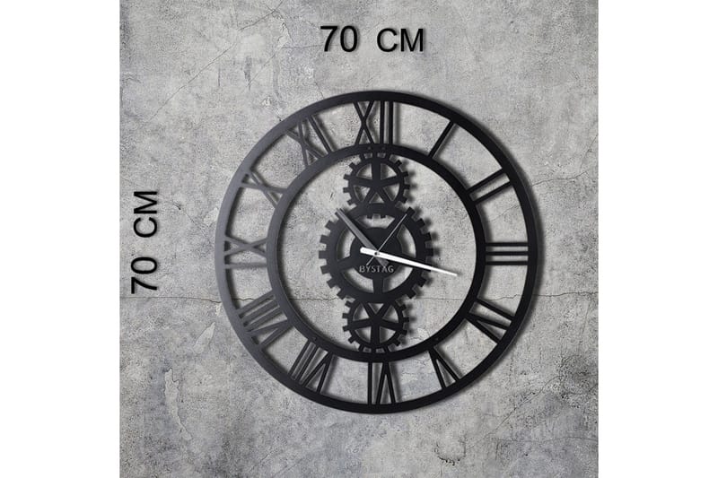 Dekorativt Metal Vægur - Sort - Boligtilbehør - Vægdekoration - Vægure & Ure