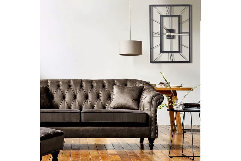 Dekorativt Metal Vægur - Sort - Boligtilbehør - Vægdekoration - Vægure & Ure