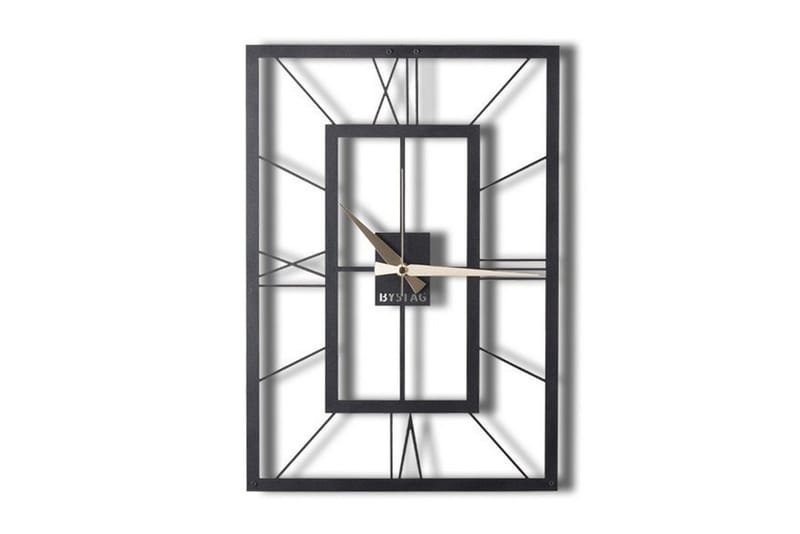 Dekorativt Metal Vægur - Sort - Boligtilbehør - Vægdekoration - Vægure & Ure