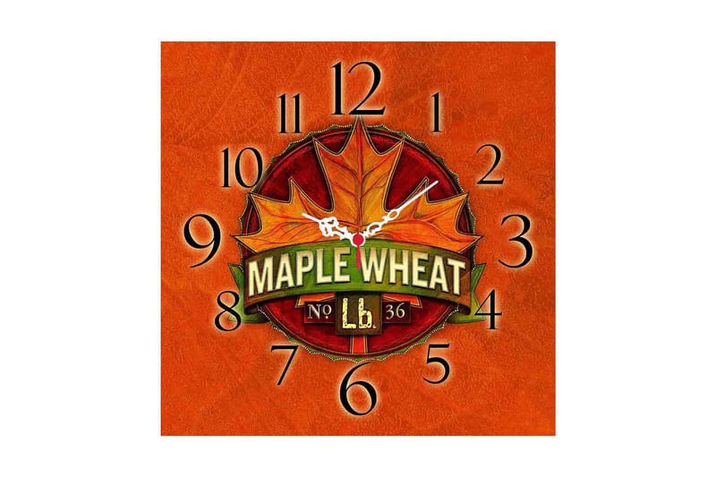 Diyadin Dekorativ ur 40x40 cm Blomster, Flerfarvet