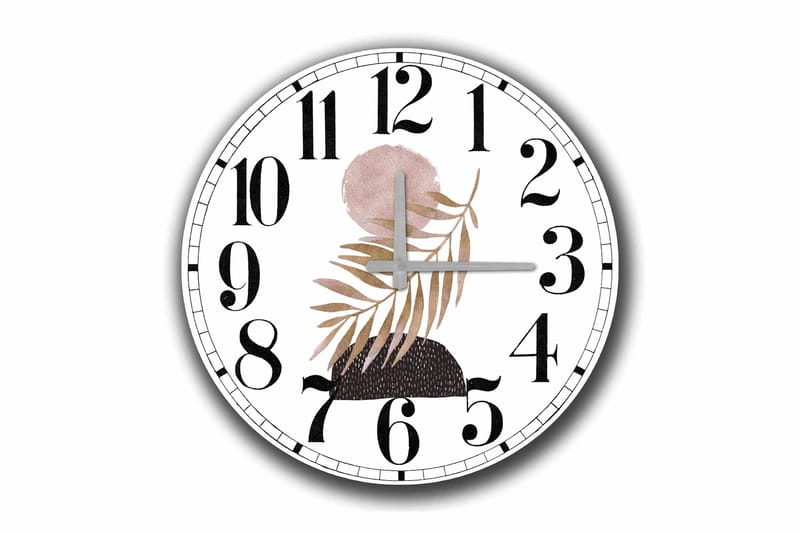 Diyadin Dekorativ ur 50 cm Rund blomst, Flerfarvet