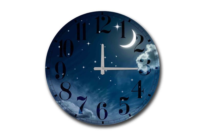 Diyadin Dekorativ ur 50 cm Rund Scenic, Flerfarvet