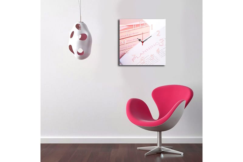 Diyadin Dekorativt ur 40x40 cm - Flerfarvet - Boligtilbehør - Vægdekoration - Vægure & Ure