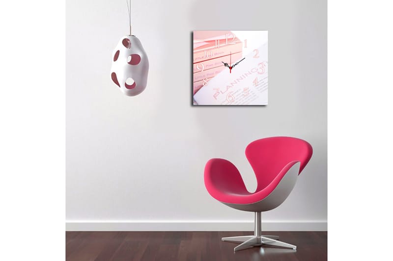Diyadin Dekorativt ur 40x40 cm - Flerfarvet - Boligtilbehør - Vægdekoration - Vægure & Ure
