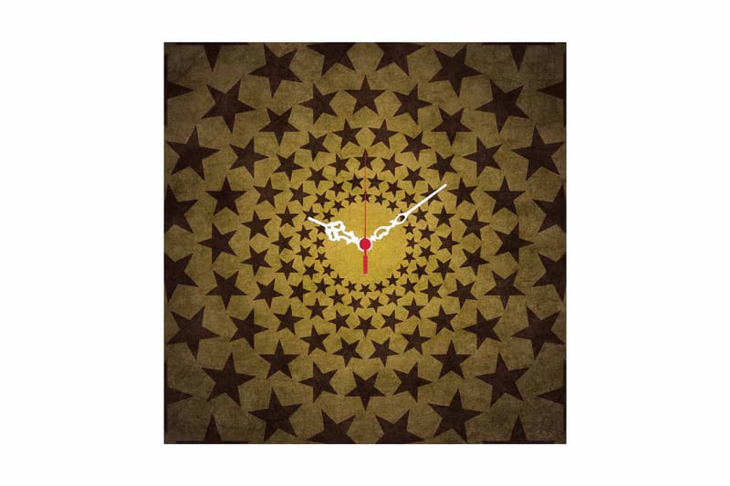 Diyadin Dekorativt ur 40x40 cm, Flerfarvet