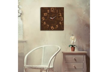 Diyadin Dekorativt ur 40x40 cm Køkken - Flerfarvet - Boligtilbehør - Vægdekoration - Vægure & Ure