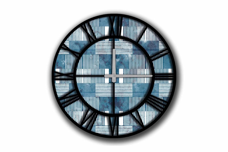 Diyadin Dekorativt ur 50 cm Rund, Flerfarvet