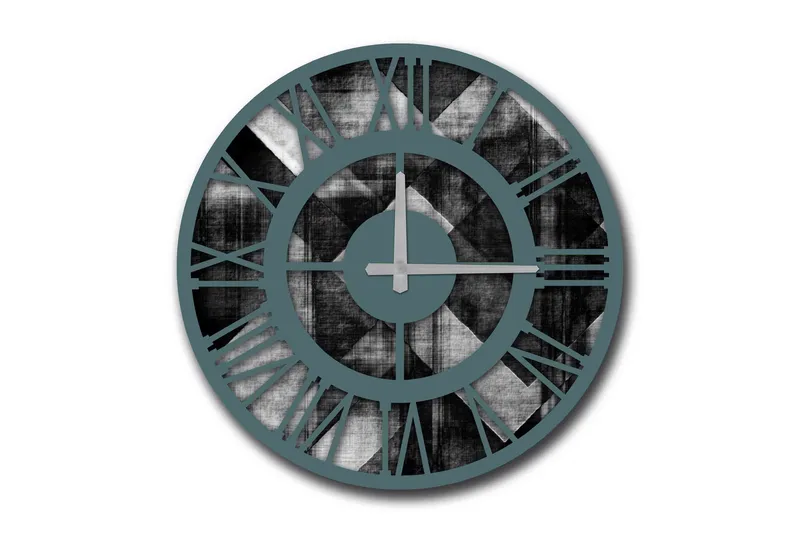 Diyadin Dekorativt ur 50 cm Rund, Flerfarvet