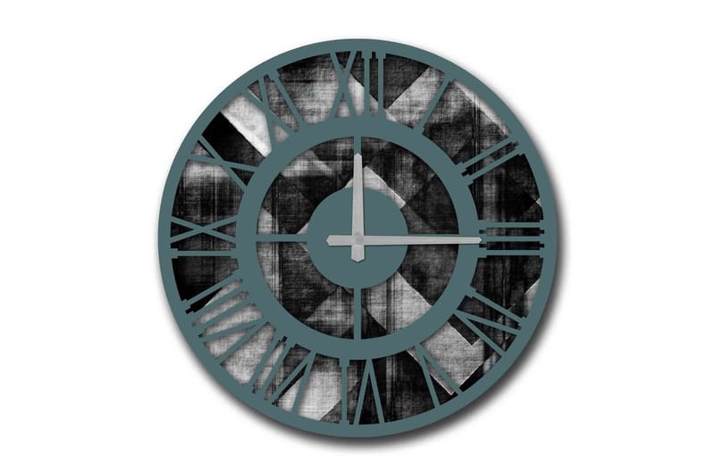 Diyadin Dekorativt ur 50 cm Rund, Flerfarvet