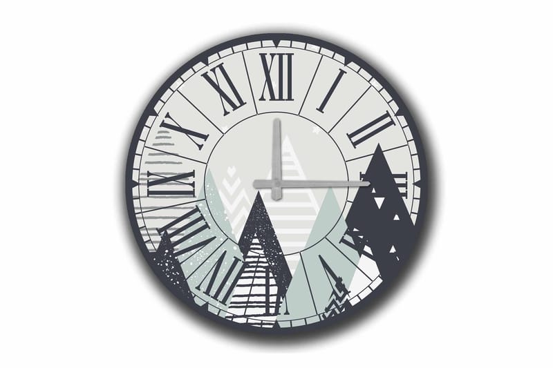 Diyadin Dekorativt ur 50 cm Rund, Flerfarvet