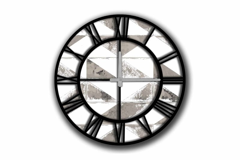 Diyadin Dekorativt ur 50 cm Rund, Flerfarvet