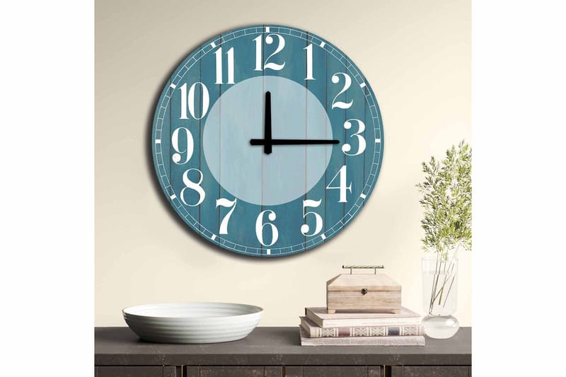 Diyadin Dekorativt ur 50 cm Rund - Flerfarvet - Boligtilbehør - Vægdekoration - Vægure & Ure