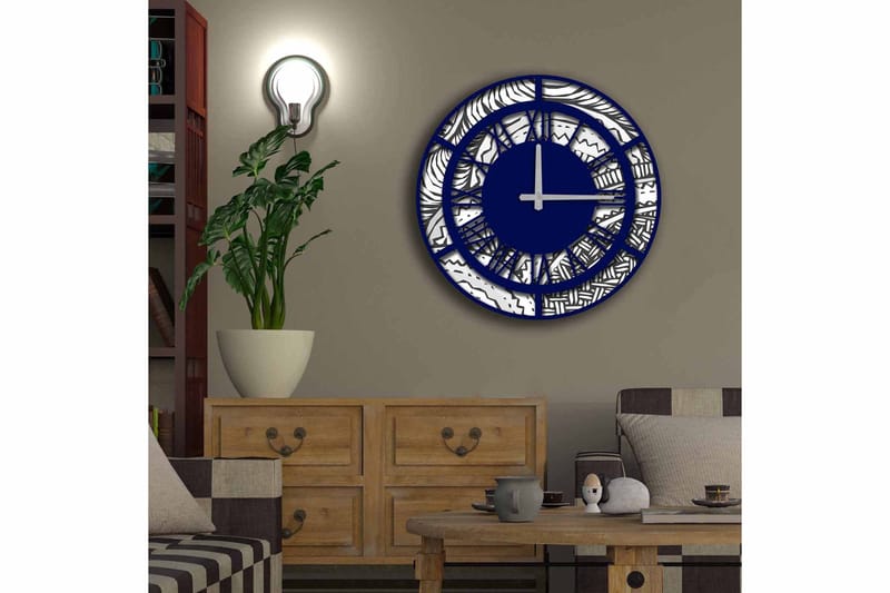 Diyadin Dekorativt ur 50 cm Rund - Flerfarvet - Boligtilbehør - Vægdekoration - Vægure & Ure