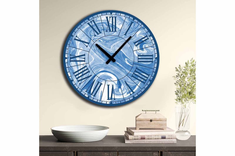 Diyadin Dekorativt ur 50 cm Rund - Flerfarvet - Boligtilbehør - Vægdekoration - Vægure & Ure