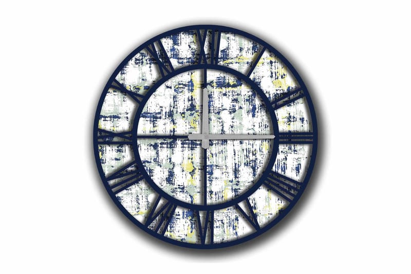 Diyadin Dekorativt ur 50 cm Rund, Flerfarvet