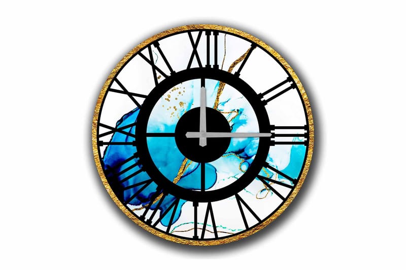 Diyadin Dekorativt ur 50 cm Rund, Flerfarvet