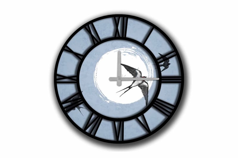 Diyadin Dekorativt ur 50 cm Rund, Flerfarvet