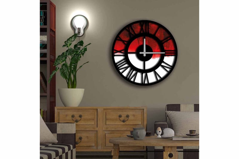 Diyadin Dekorativt ur 50 cm Rund - Flerfarvet - Boligtilbehør - Vægdekoration - Vægure & Ure