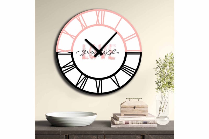 Diyadin Dekorativt ur 50 cm Rund - Flerfarvet - Boligtilbehør - Vægdekoration - Vægure & Ure