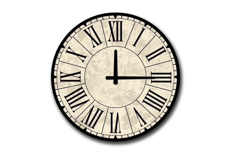 Diyadin Dekorativt ur 50 cm Rund, Flerfarvet