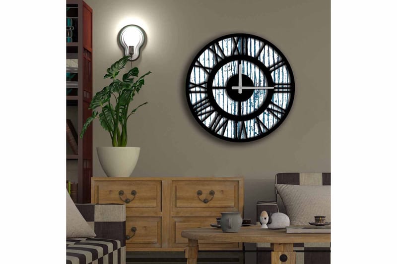 Diyadin Dekorativt ur 50 cm Rund - Flerfarvet - Boligtilbehør - Vægdekoration - Vægure & Ure