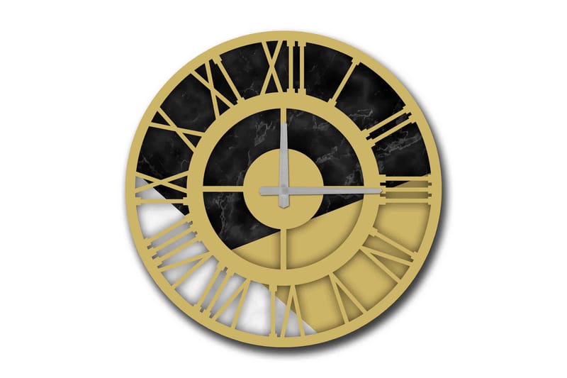 Diyadin Dekorativt ur 50 cm Rund, Flerfarvet