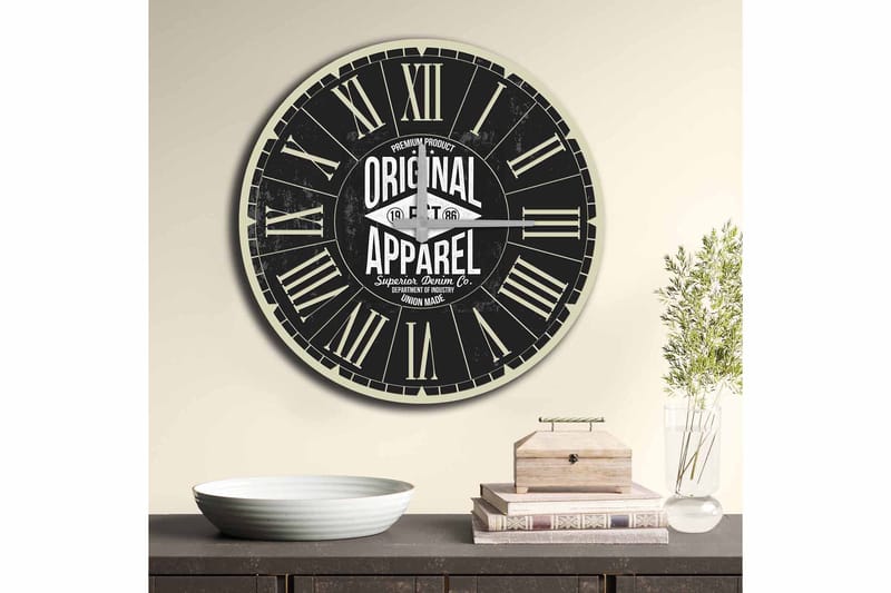 Diyadin Dekorativt ur 50 cm Rund - Flerfarvet - Boligtilbehør - Vægdekoration - Vægure & Ure