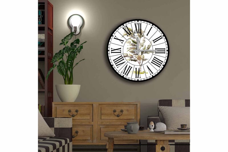 Diyadin Dekorativt ur 50 cm Rund - Flerfarvet - Boligtilbehør - Vægdekoration - Vægure & Ure